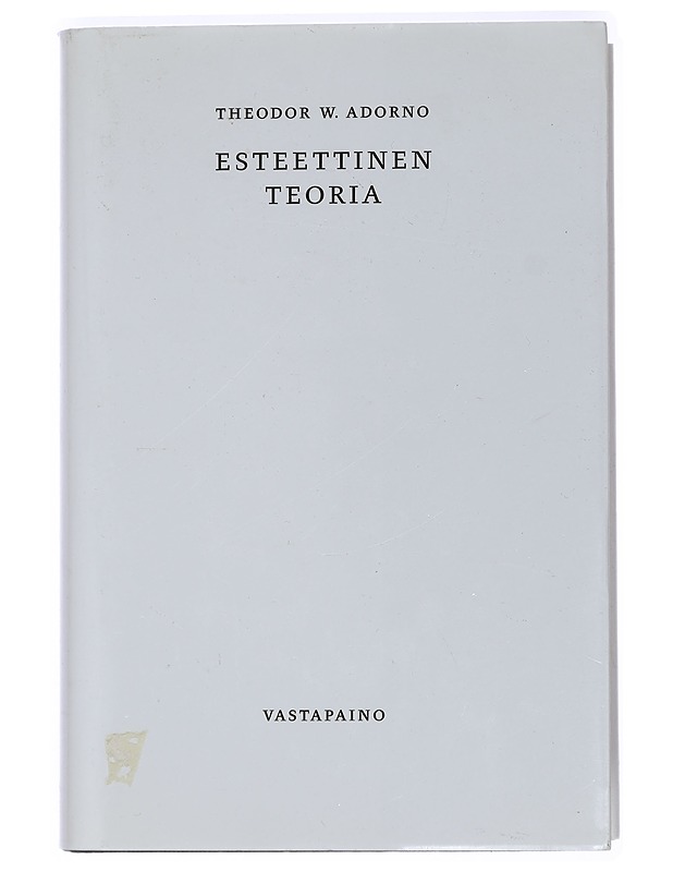 Esteettinen teoria - Adorno, Theodor W. - Tietokirjat ja oppaat - 10105428928 - 0