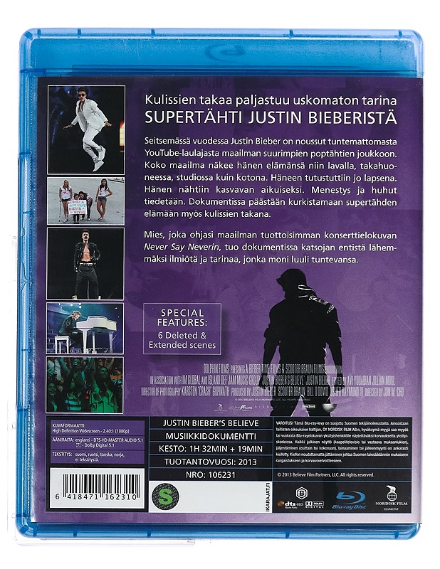 Justin Bieber's Believe - Blu-Ray (saksaksi) - Blu-ray-levyt - 10105428979 - 1