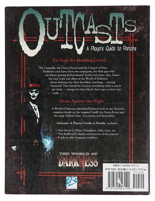 Outcasts, a players guide to pariahs - Nuorten kirjat - 10105428985 - 1