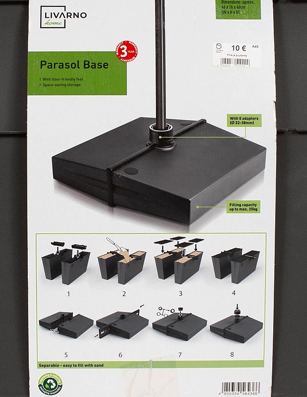 LIVARNO aurinkovarjon jalusta - Muut urheiluvälineet ja vapaa-aika - 10105428990 - 1