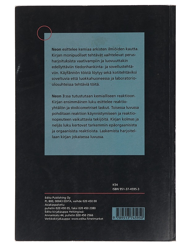 Neon. 3, Reaktiot ja energia - Hannola-Teitto, Miria - Tietokirjat ja oppaat - 10105429070 - 1