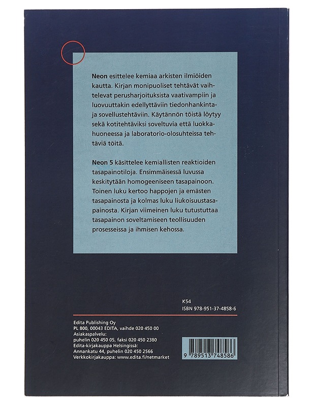 Neon. 5, Reaktiot ja tasapaino - Hannola-Teitto, Miria - Tietokirjat ja oppaat - 10105429082 - 1