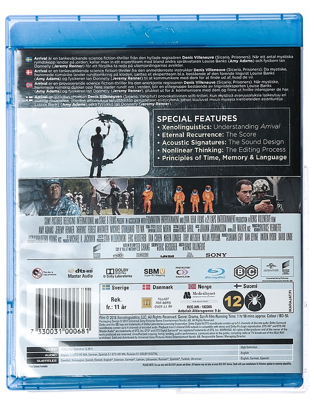 Arrival - Blu-Ray - Blu-ray-levyt - 10105429115 - 1