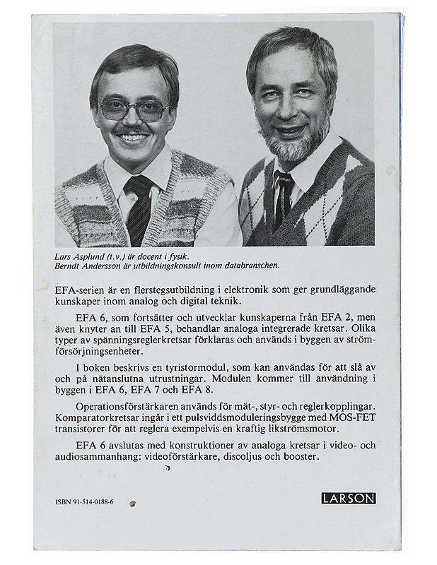 Elektronik för alla. Del 6, [Analoga integrerade kretsar] - Andersson, Berndt - Tietokirjat ja oppaat - 10105429120 - 1