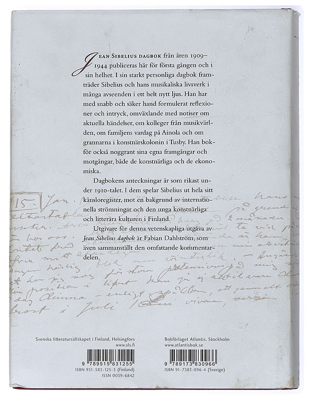 Dagbok 1909-1944 - Sibelius, Jean - Elämäkerrat ja muistelmat - 10105429158 - 1