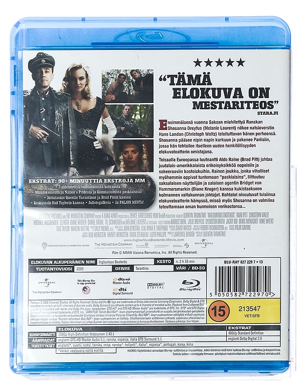 Kunniattomat Paskiaiset - Blu-Ray - Blu-ray-levyt - 10105429179 - 1