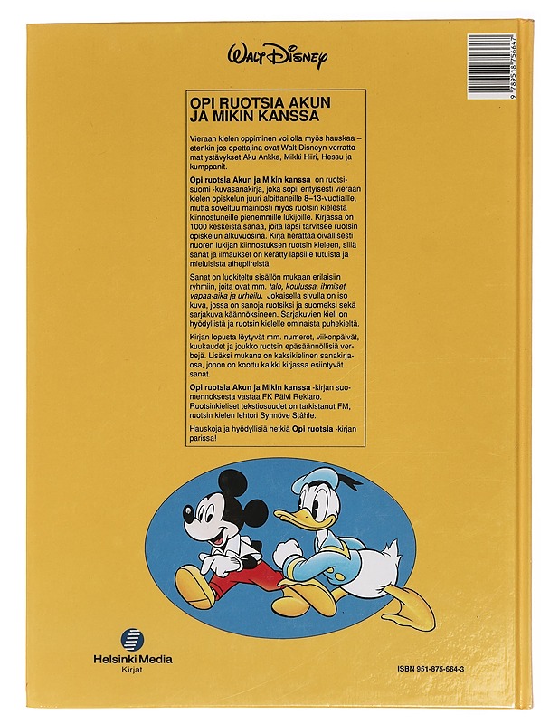 Opi ruotsia Akun ja Mikin kanssa - Disney, Walt - Lastenkirjat - 10105429193 - 1