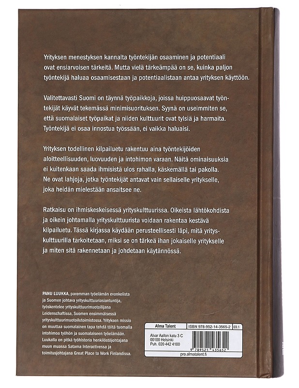 Yrityskulttuuri on kuningas : mikä, miksi, miten? - Panu Luukka - Tietokirjat ja oppaat - 10105429192 - 1