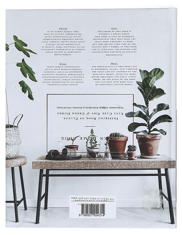Green home book : inspiring book of plants, easy care tips & green homes = inspiraatiota, helppoja hoito-ohjeita ja kauniita vihreitä koteja - Vento, Susanna - Tietokirjat ja oppaat - 10105429212 - 1