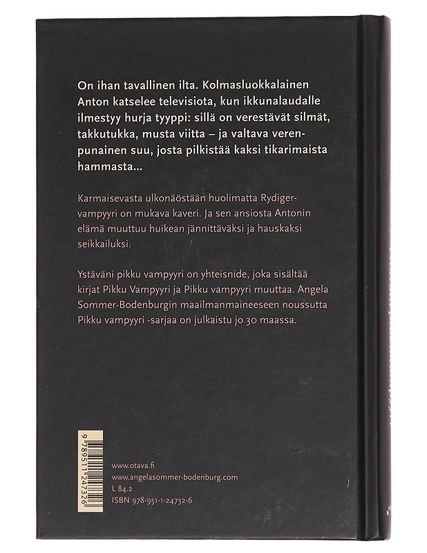 Ystäväni pikku vampyyri - Sommer-Bodenburg, Angela - Lastenkirjat - 10105429234 - 1