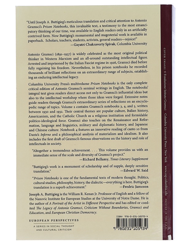 Antonio Gramsci Prison Notebooks Volume II - Joseph A. Buttigieg - Elämäkerrat ja muistelmat - 10105429241 - 1