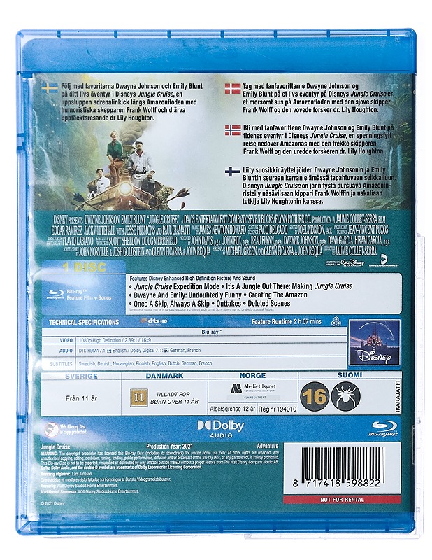 Jungle Cruise - Blu-Ray - Blu-ray-levyt - 10105429262 - 1