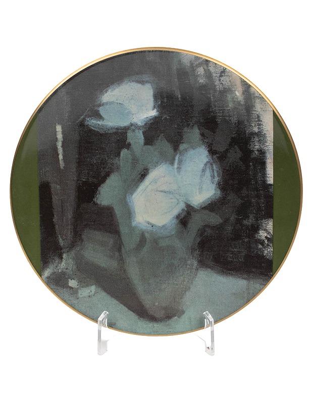 ARABIA Helene Schjerfbeck Valkoisia ruusuja seinälautanen - Designsuosikit - 10105429263 - 0