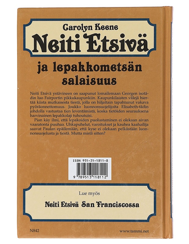 Neiti Etsivä ja lepakkometsän salaisuus - Keene, Carolyn - Nuorten kirjat - 10105429280 - 1