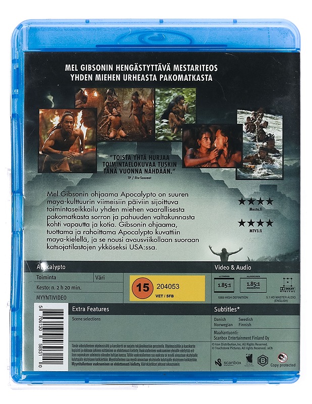 Apocalypto - Blu-Ray - Blu-ray-levyt - 10105429283 - 1