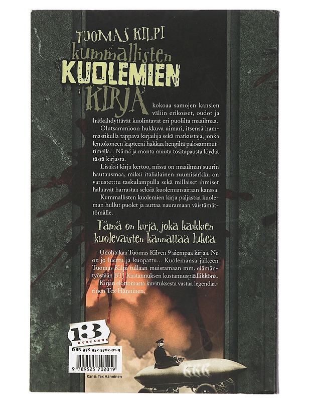 Kummallisten kuolemien kirja - Tuomas Kilpi - Romaanit ja novellit - 10105429287 - 1