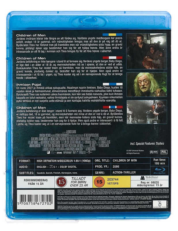 Children of men - Blu-Ray - Blu-ray-levyt - 10105429295 - 1