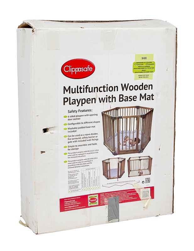 CLIPPASAFE leikkikehä pohjamatolla - Muut sisustustavarat - 10105429328 - 0