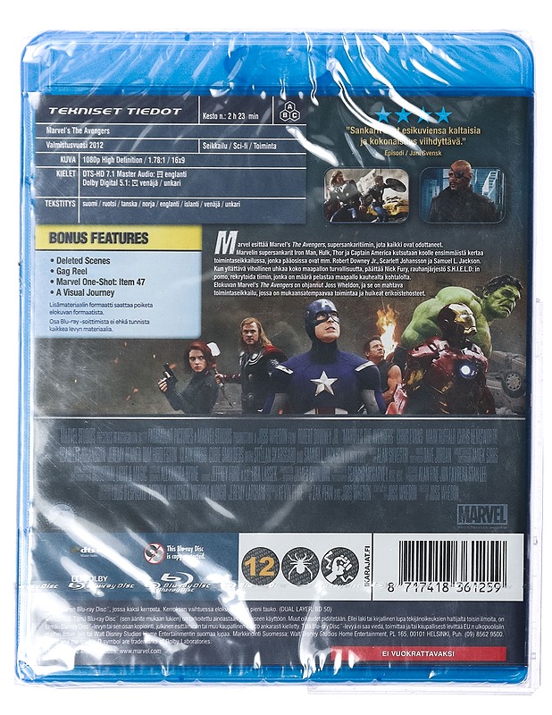 Avengers - Blu-Ray - Blu-ray-levyt - 10105429340 - 1