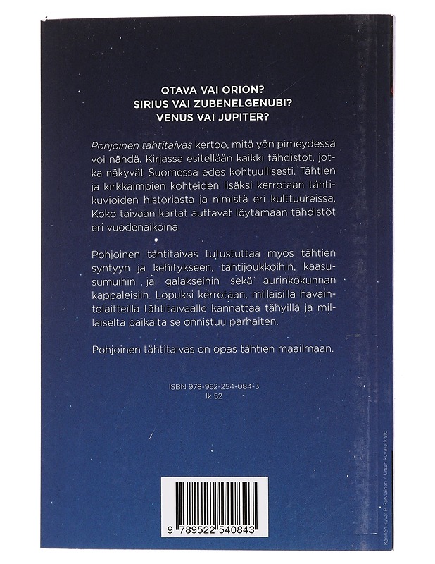 Pohjoinen tähtitaivas - Markus Hotakainen - Tietokirjat ja oppaat - 10105429350 - 1