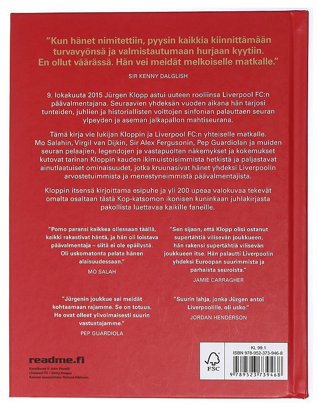 Klopp : Liverpool FC -vuodet - Lahtinen, Tapani - Elämäkerrat ja muistelmat - 10105429375 - 1