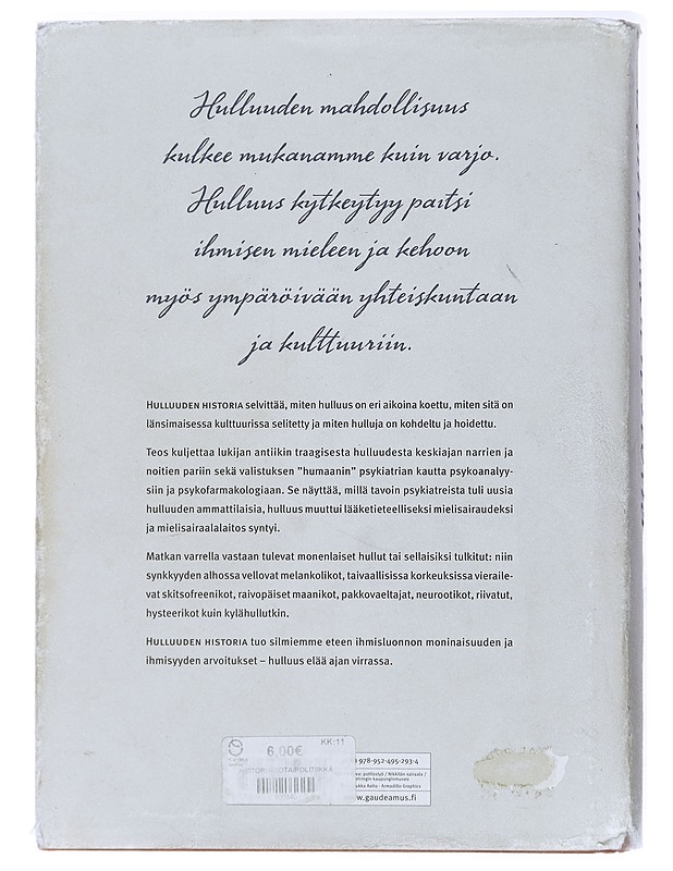 Hulluuden historia - Petteri Pietikäinen - Tietokirjat - 10105429382 - 1