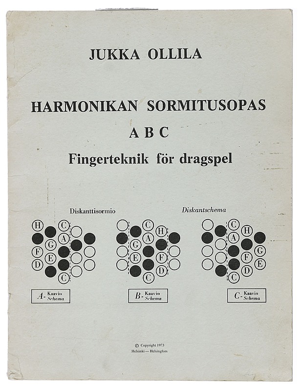 Harmonikan sormitusopas ABC - Jukka Ollila - Musiikki- ja elokuvakirjat - 10105429420 - 0