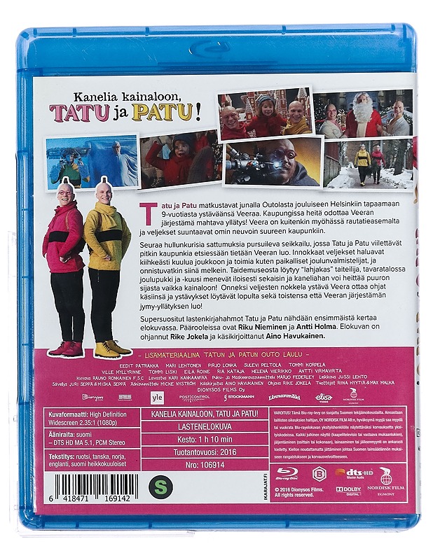 Kanelia Kainaloon, Tatu Ja Patu! - Blu-Ray - Joulutuotteet - 10105429426 - 1