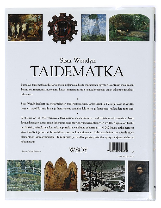 Sisar Wendyn taidematka - Becket, Wendy - Historiakirjat - 10105429433 - 1