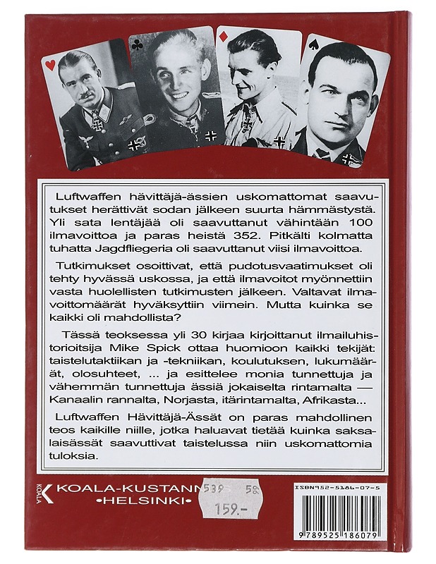 Luftwaffen hävittäjä-ässät - Mike Spick - Historiakirjat - 10105429436 - 1