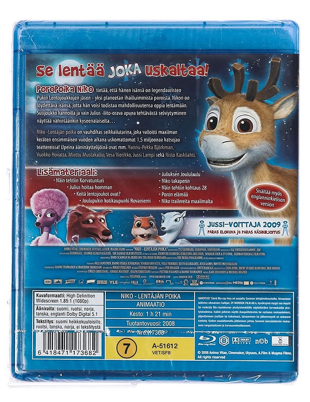 Niko-Lentäjän Poika - Blu-Ray - Blu-ray-levyt - 10105429455 - 1