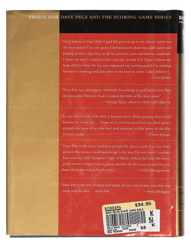 Dave Pelz's Short Game Bible - Dave Pelz - Tietokirjat ja oppaat - 10105429473 - 1