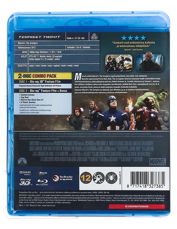 Avengers 3D - Blu-Ray - Blu-ray-levyt - 10105429484 - 1