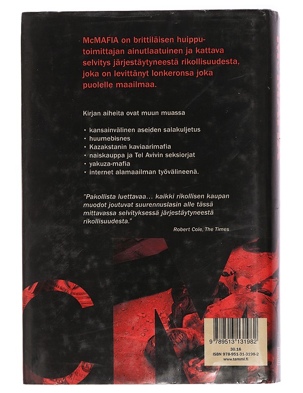 McMafia : matka kansainväliseen alamaailmaan - Glenny, Misha - Historiakirjat - 10105429495 - 1