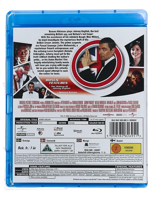 Johnny English - Blu-ray - Blu-ray-levyt - 10105429498 - 1