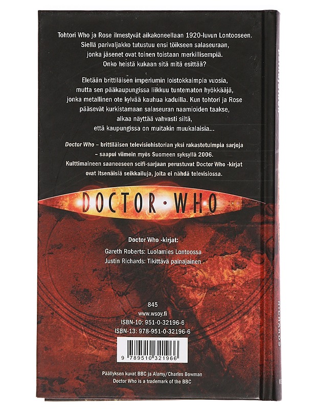 Doctor Who : Tikittävä painajainen - Richards, Justin - Fantasia- ja scifi - 10105429562 - 1