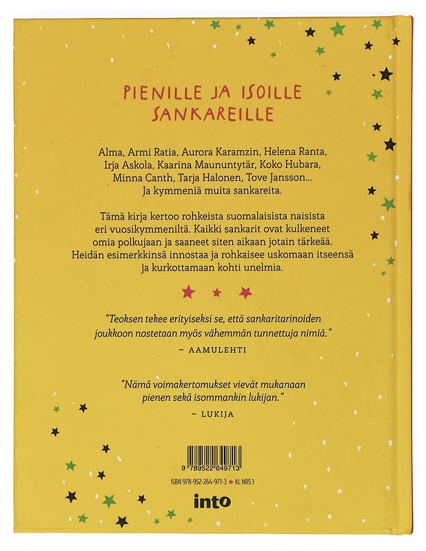 Sankaritarinoita tytöille (ja kaikille muille) - Anttonen, Taru - Lastenkirjat - 10105429568 - 1