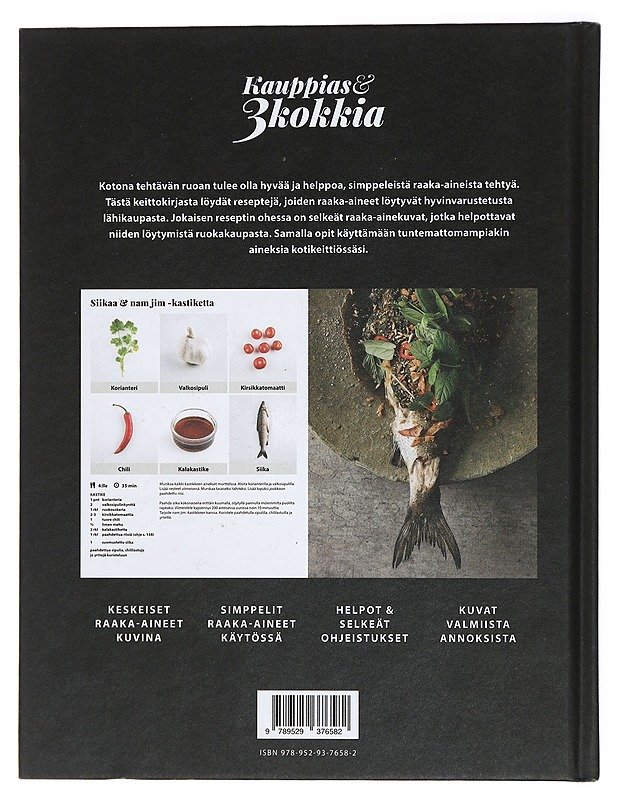 Kauppias ja 3 kokkia - Wahlman, Aki - Ruokakirjat - 10105429577 - 1