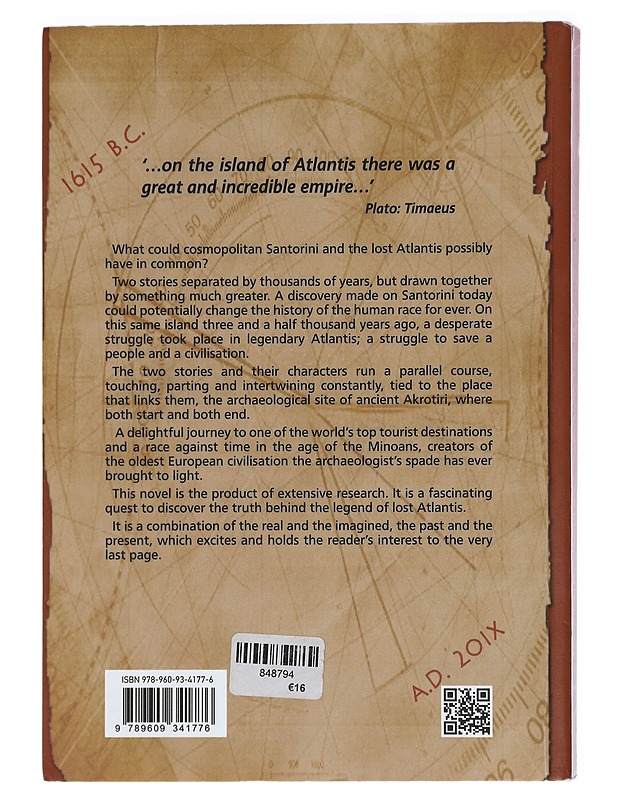 Atlantis Never Lost : The story of Santorini - George Koukoulas - Romaanit ja novellit - 10105429586 - 1