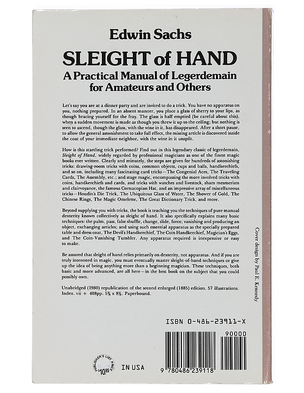 Sleight of Hand - Edwin Sachs - Tietokirjat ja oppaat - 10105429596 - 1