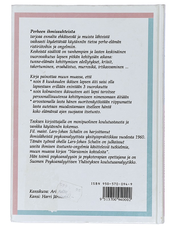 Perheen ihmissuhteista - Lars-Johan Schalin - Tietokirjat ja oppaat - 10105429610 - 1