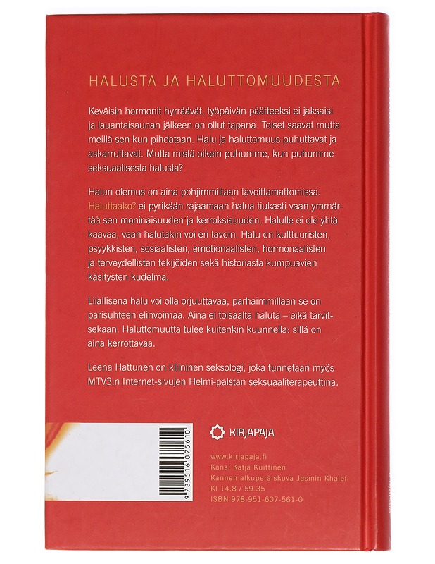 Haluttaako? : seksuaalisen halun ääriviivoja - Leena Hattunen - Tietokirjat ja oppaat - 10105429615 - 1