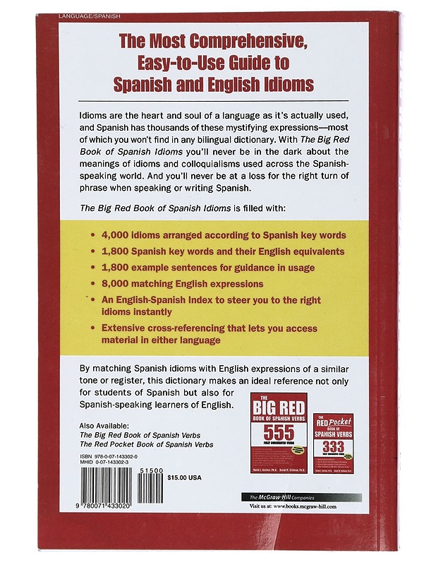 The Big Red Book of Spanish Idioms - Peter Weiber - Matkaoppaat ja sanakirjat - 10105429648 - 1