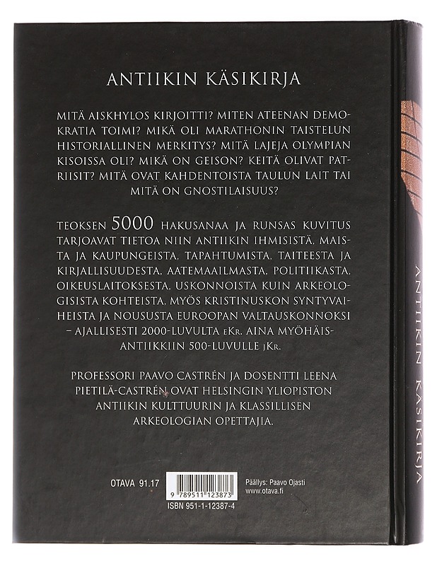 Antiikin käsikirja - Castrén, Paavo - Kirja lahjaksi - 10105429653 - 1