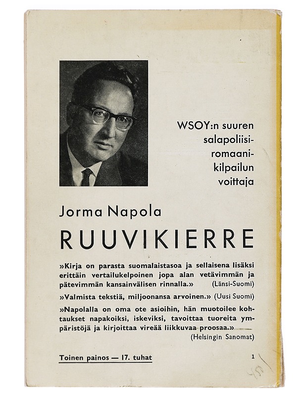 Ruuvikierre - Jorma Napola - Jännitys ja dekkarit - 10105429673 - 1