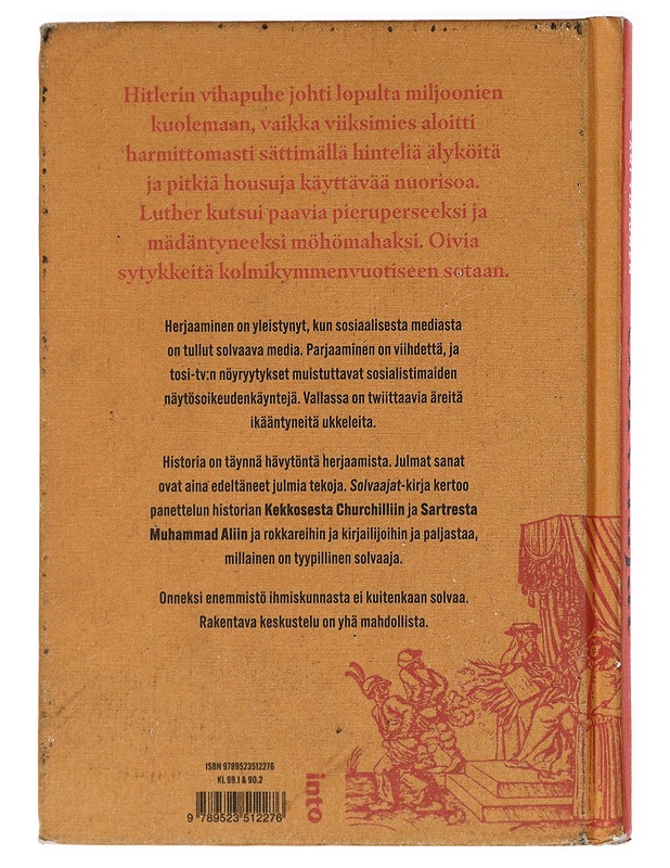 Solvaajat : herjaamisen hävytön historia - Laukka, Petri - Elämäkerrat ja muistelmat - 10105429683 - 1
