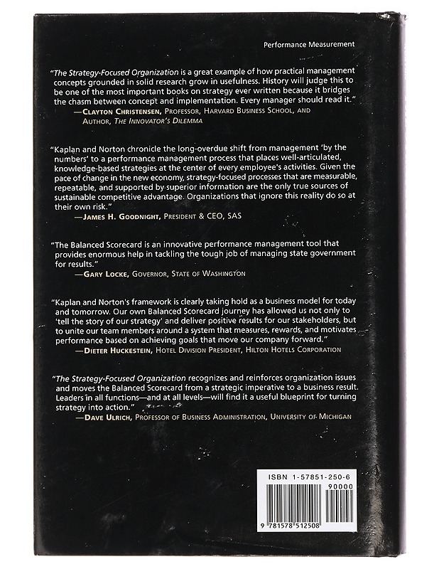 The strategy-focused organization - Kaplan, Robert S. - Tietokirjat ja oppaat - 10105429689 - 1