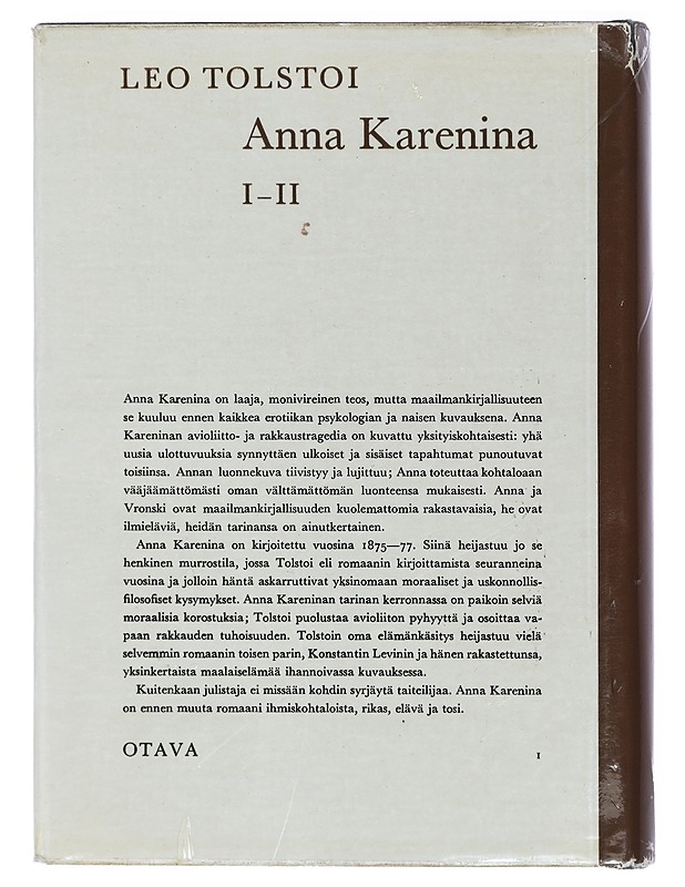 ANNA Karenina 1 ja 2 - Leo Tolstoi - Romaanit ja novellit - 10105429703 - 1