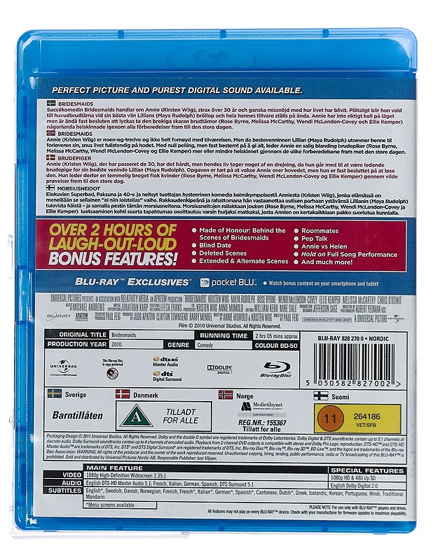 Bridesmaids - Blu-Ray - Blu-ray-levyt - 10105429721 - 1