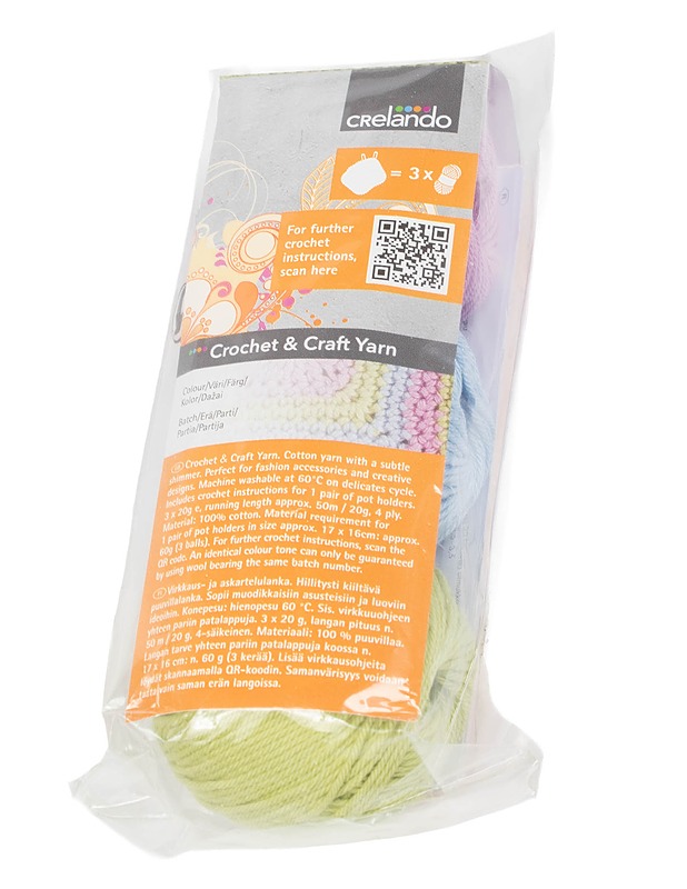 CRELANDO käsityö/virkkauslanka, 3 kpl - Käsityö - 10105429777 - 0